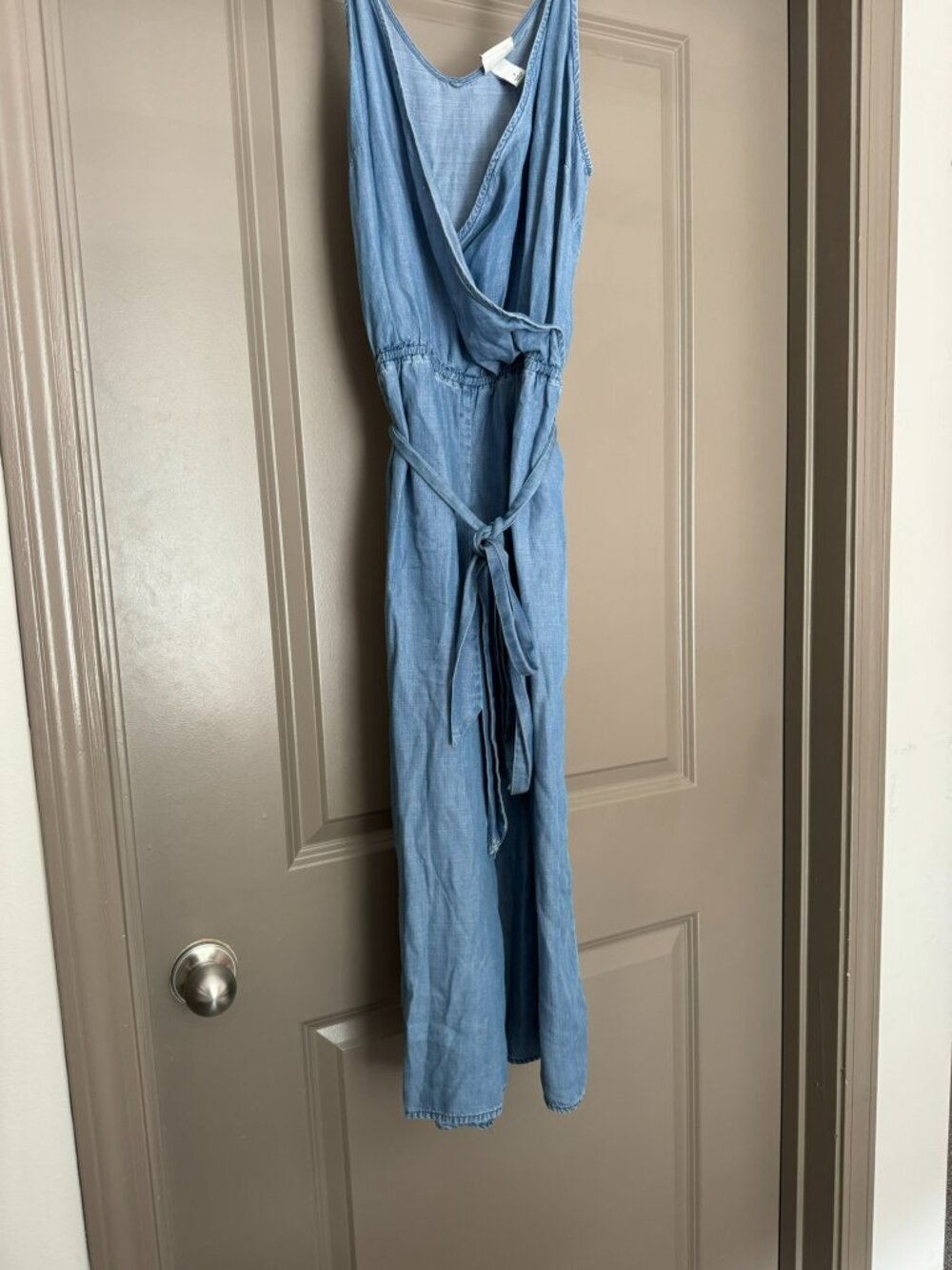 Soft Denim-Look Jumpsuit | Size Small